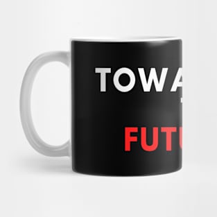 bitcoin - toward the future - red Mug